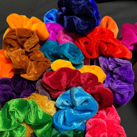 Velour Scrunchies (set of 5)